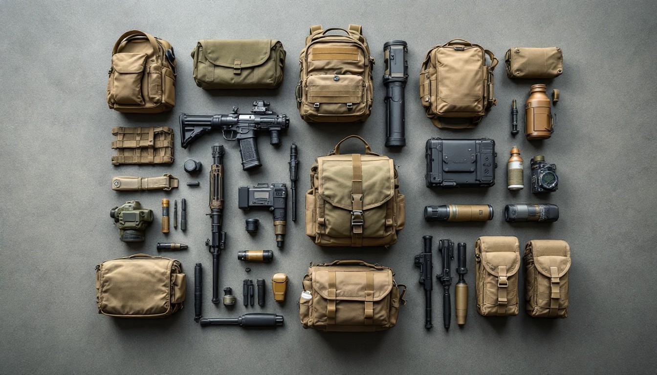 Bespoke tactical loadout laid out