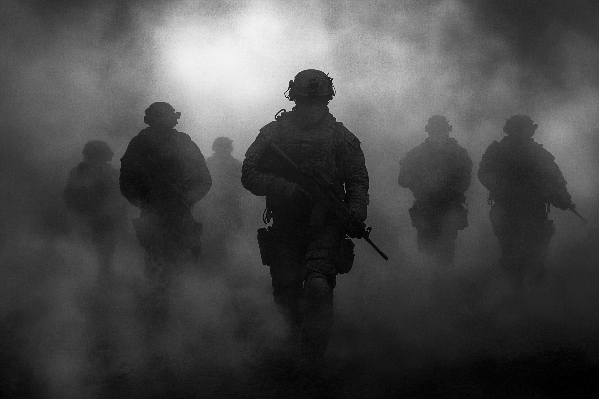 Operators equipped for a night mission